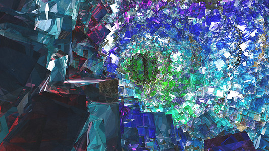 水晶洞粒子技术圆柱血管沉降宇宙艺术品殖民地立方体小说背景图片