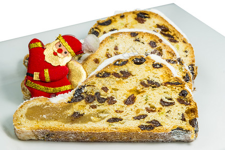 德国圣誕酒面包蛋糕烘烤诞蛋糕熟食背景图片