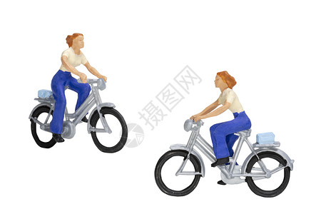 小型自行车骑自行车旅行者 在白色背面上隔离单车小路闲暇创造力玩具车辆运动运输旅行娱乐冒险背景