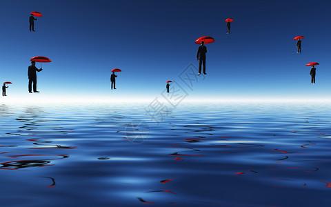 浮动男子人士天气魔法想像力礼帽漂浮冒险下雨自由商务背景图片