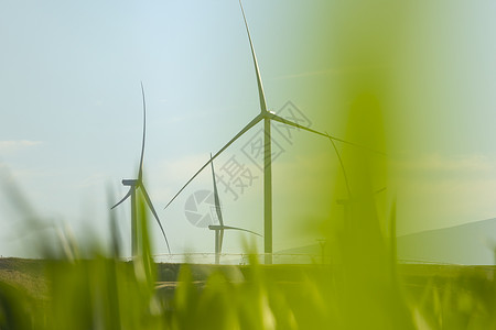 埃布罗河涡轮风单一栽培高清图片