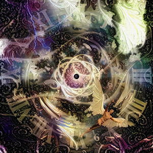上帝的粒子宇宙先驱拉丁紫色数字时间戏剧性螺旋星系创造力背景图片