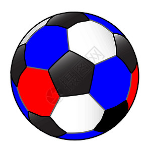 红白球白色背景的红白和蓝橄榄球艺术品季节补丁游戏季节性运动蓝色闲暇世界活动插画