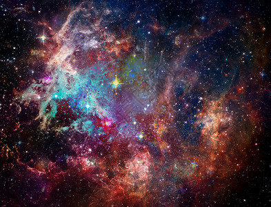 玫瑰星云里的大婴儿宇宙紫色星系灰尘天空气体天文学天文星座世界背景图片
