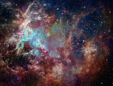玫瑰星云星空星座灰尘乳白色火花作品插图场地星云宇宙背景图片