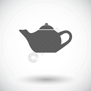 壶用具服务早餐水壶艺术绘画插图饮料制品茶壶背景图片