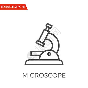 显微镜矢量图标药品实验科学家研究宏观艺术化学乐器夹子身份背景图片