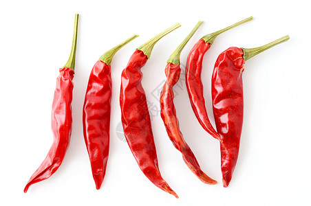 干红辣椒辣椒食物胡椒香料团体辣椒蔬菜白色背景图片