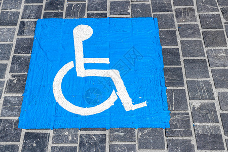 残疾障碍人士法律帮助安全蓝色运输椅子生活白色残障背景图片