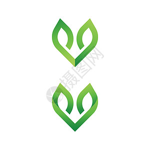 绿树叶生态自然元素产品商业标识插图回收网络生活植物叶子环境背景图片