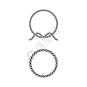 柳条编织绳子矢量图设计装饰柳条力量圆圈海洋细绳编织缆绳电缆纤维设计图片