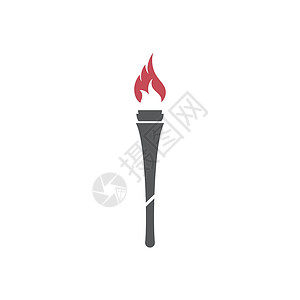 火团设计素材火炬矢量图标插图设计冠军仪式耀斑运动烧伤自由标识篝火锦标赛竞赛插画