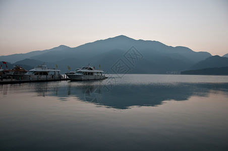 宁静的太阳月月湖台湾背景图片