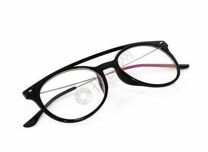 眼眼镜黑色经典镜框眼睛白色镜片衣服工作室视力眼镜框架商业个性背景图片