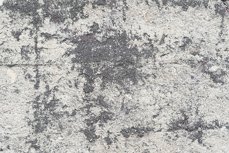 旧水泥墙风化纹理石头黑色灰色混凝土背景白色背景图片
