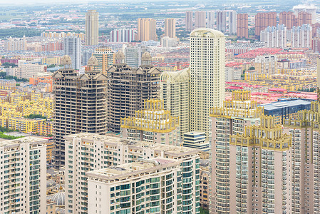 哈尔滨市的视图阁楼摩天大楼办公室建筑学城市街道天际场景天线建筑背景图片