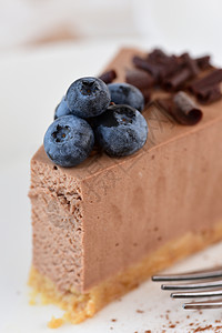 芝士蛋糕和浆果甜点食物糕点生日早餐蛋糕巧克力背景图片