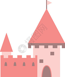 城墙门童话城堡插图插画