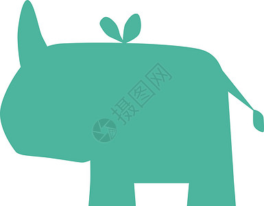 犀牛光影图标背景图片