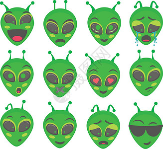 罗斯威尔绿色的外星人图标高清图片