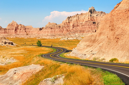 荒地国家公园公路沙漠荒地干旱旱地风景砂岩旅行水平崎岖背景图片