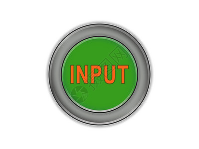 显示 INPUT 白背景的粗绿色按钮背景图片