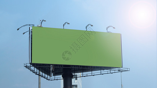 户外广告的空白广告板很大帆布广告横幅控制板木板白色海报小样营销框架背景图片