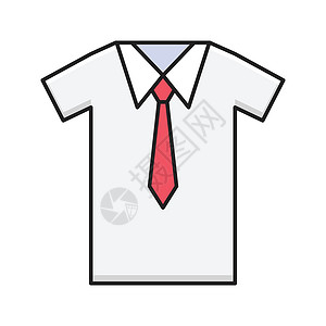 平带服装圆形空白购物插图棉布网络衣服男性领带背景图片