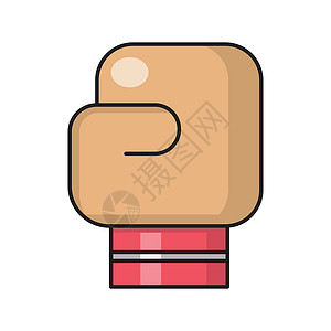 打卡斗争运动红色白色拳头训练盒子游戏插图力量背景图片