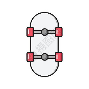 滑冰艺术插图溜冰者车轮乐趣街道滑板木板运动游戏背景图片