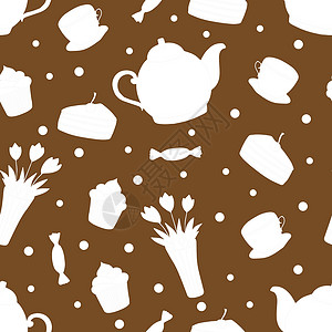 茶网页网 网页烹饪食物咖啡墙纸草图茶碗面包蛋糕餐厅厨房插画