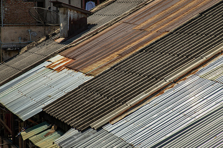 锌制屋顶钉金属床单高清图片