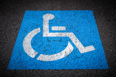 残疾人停车空间背景图片