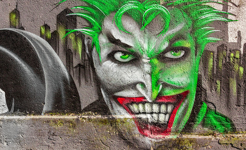 人脸涂鸦街道创造力绿色黑色艺术建筑作品红色绘画艺术品背景