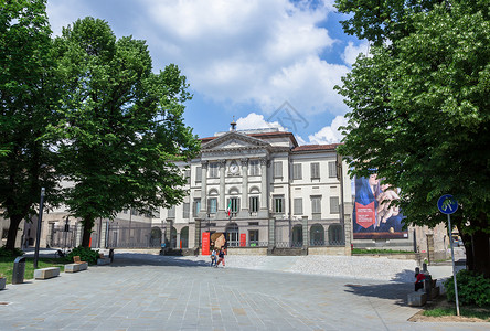 卡拉拉喀山博物馆学院正方形旅游图书馆历史性树木画廊地标历史背景图片