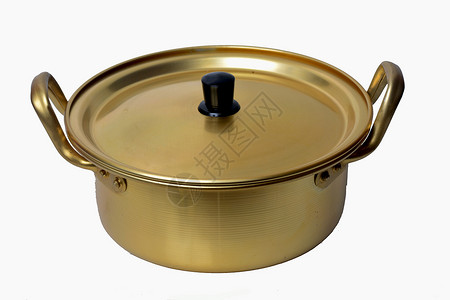 韩国黄铜锅背景图片