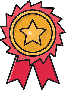 质量保修单丝带营销顾客竞赛服务证书星星插图胜利背景图片