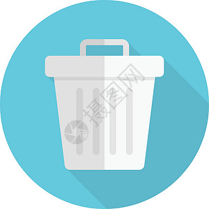 删除插图篮子垃圾桶补给品回收垃圾网络环境白色背景图片