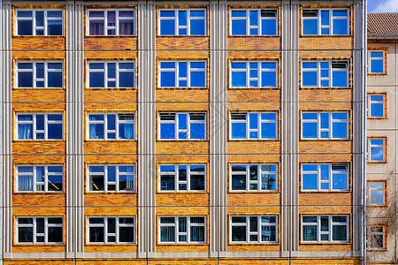波尔图翟柏林德国柏林的古老房屋外墙窗型模式建筑学住宅阳台商业房子窗户城市石头旅行财产背景
