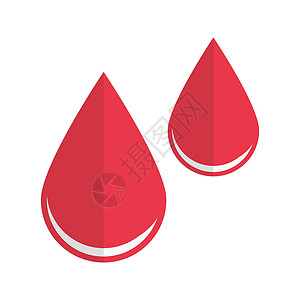 下降实验室红色药品插图生活保健援助医疗水滴白色背景图片