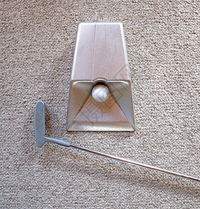 室内小型小高尔夫球具运动训练游戏旅行俱乐部球袋背景图片