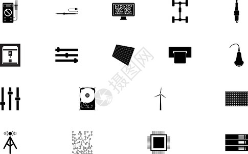 汽车养护品工业电子产品 黑色黑色集固型图像设计图片