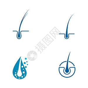 毛发生长周期毛发处理图标卫生温泉插图解剖学卵泡组织维修血清皮肤科损失设计图片