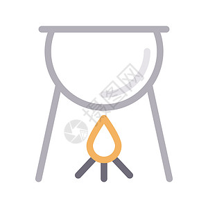 燃烧器食物厨房烹饪火焰用具网站平底锅黑色沸腾煮锅背景图片