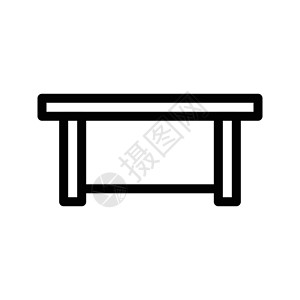 桌子木头办公室艺术网站装饰插图风格家具商业背景图片