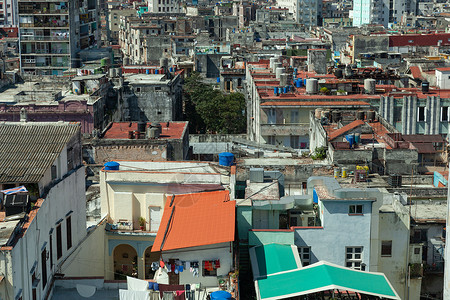 古巴哈瓦那的屋顶建筑首都圆顶城市街道历史历史性国家拉丁景观背景图片