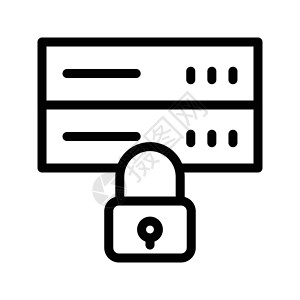 安全用网锁数据中心磁盘安全圆柱电脑计算商业数据库服务驾驶插画