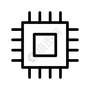 芯芯片理器电脑处理器硬件电子网络木板电气技术标识背景图片