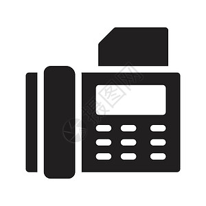 电话办公用品纽扣信号屏幕传真商业技术数字电话摇篮插图背景图片