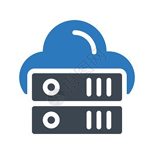 云数据安全数据库记忆托管备份技术电脑网站数据安全互联网插图插画